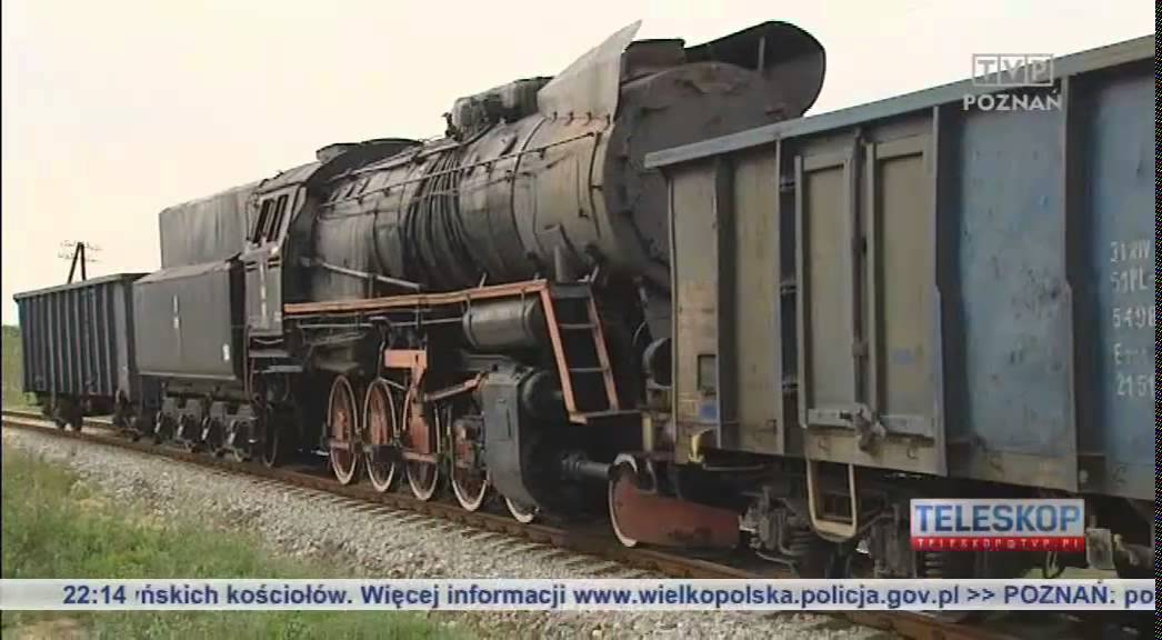 Transport parowozu Ty51 do Poznania