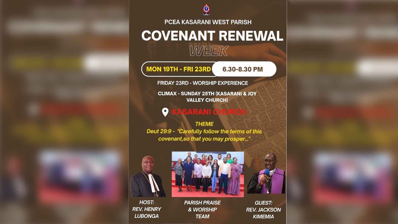 COVENANT RENEWAL WEEK -25/1/2026- FIRST SERVICE