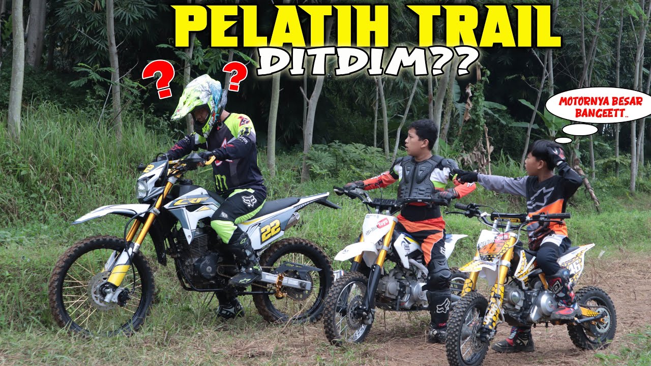 ditdim kaget!! dikira pelatih trail, ternyata ayah pakai trail baru
