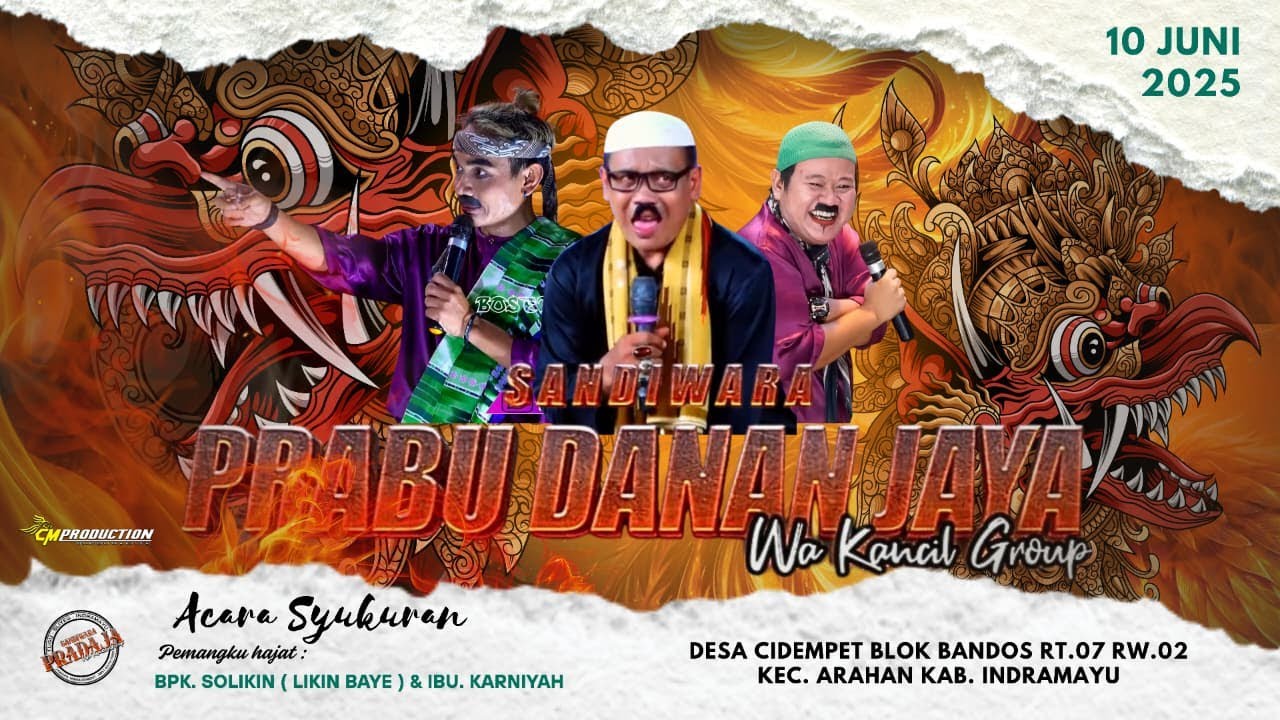 LIVE MALAM SANDIWARA PRABU DANAN JAYA CIDEMPET BLOK BANDOS KEC.ARAHAN KAB.INDRAMAYU || 10 JUNI 2025