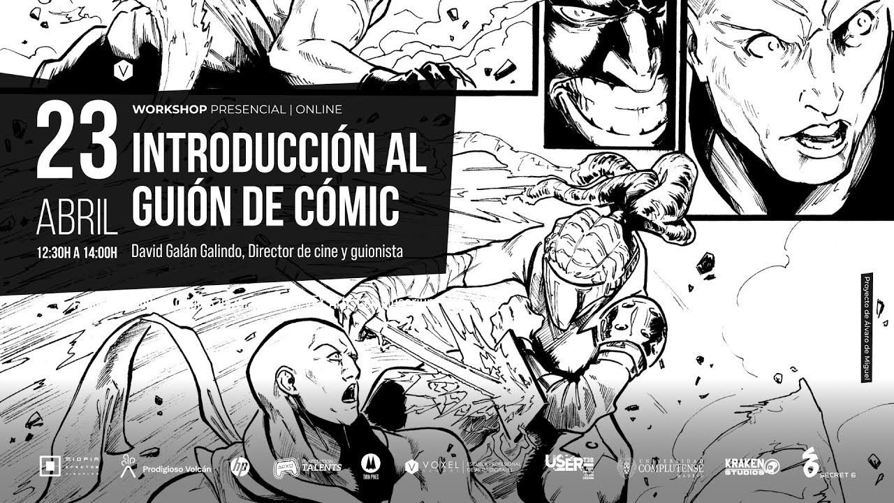Master Class Introducci&oacute;n al gui&oacute;n de c&oacute;mic - David Gal&aacute;n - 23 de abril