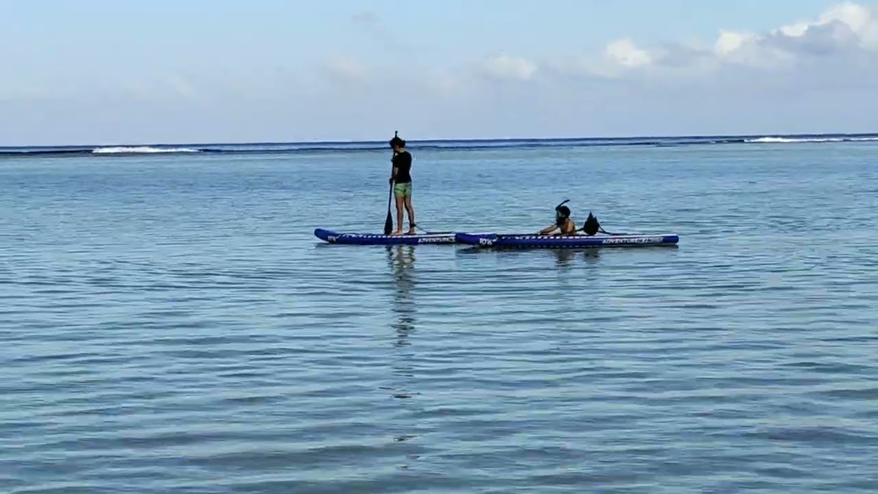 Paddle board and kayaking with my brother at Albion beach, Mauritius #sup #mauritius #albion