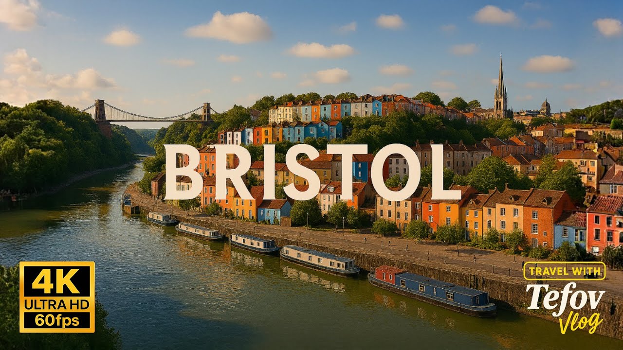 Bristol City Tour | Exploring Harbourside, Clifton & Historic Sights | England | 2024 | 4K 60fps
