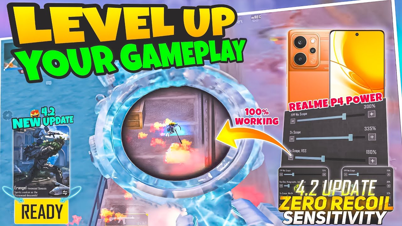 🔥Realme P4 Power BGMI Test with Fps Meter : Best Bgmi Sensitivity Settings