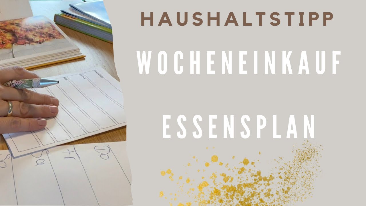 Essensplan und Wocheneinkauf einfach strukturieren | organisiert durch die Woche |