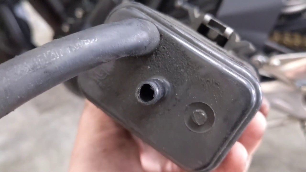 Motorcycle EVAP Canister Removal - Triumph Street Triple 675