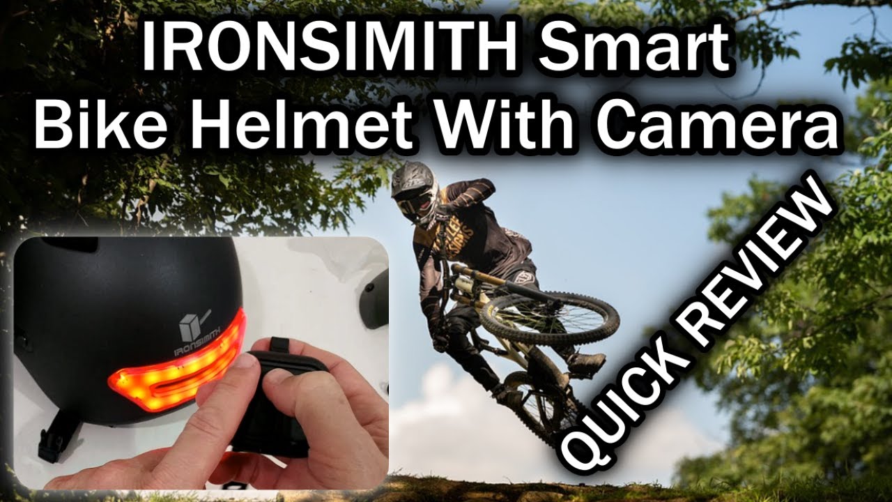 IRONSIMITH Smart Bike Helmet SH10 Bluetooth Helmet with Turn Signal Full Review With Camera Footage