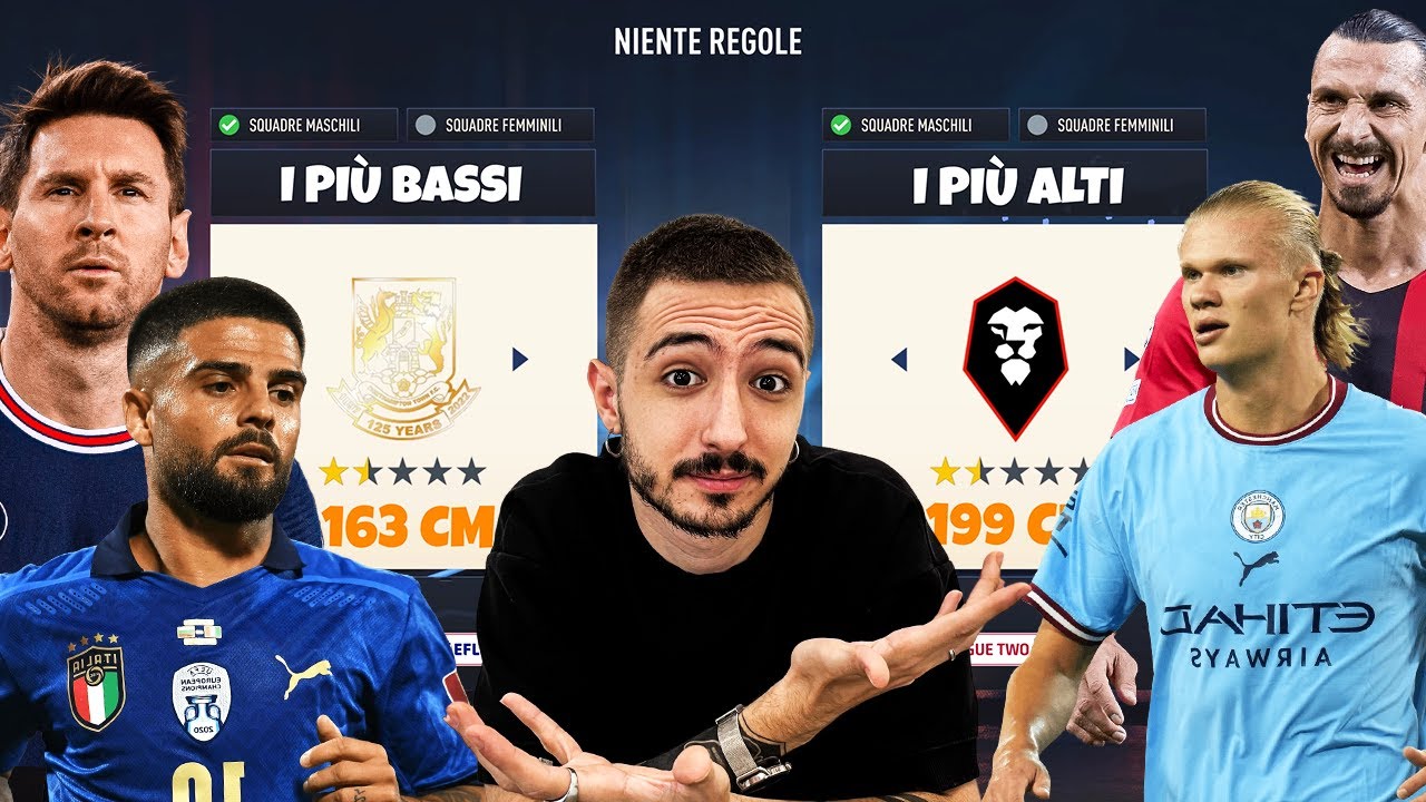 I PIU' ALTI vs I PIU' BASSI di FIFA 23! *RISULTATI ASSURDI*