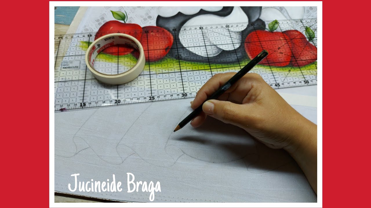 Molde barrado - aprenda riscar barrado falso no tecido #jucineidebraga #artesanato