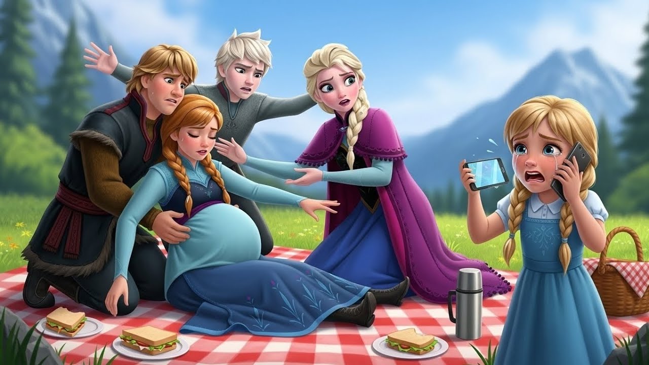 ❄️💔 Pregnant Anna Collapsed… Elsa Watches in Horror – Her Daughter Saved Her Life! 👶✨