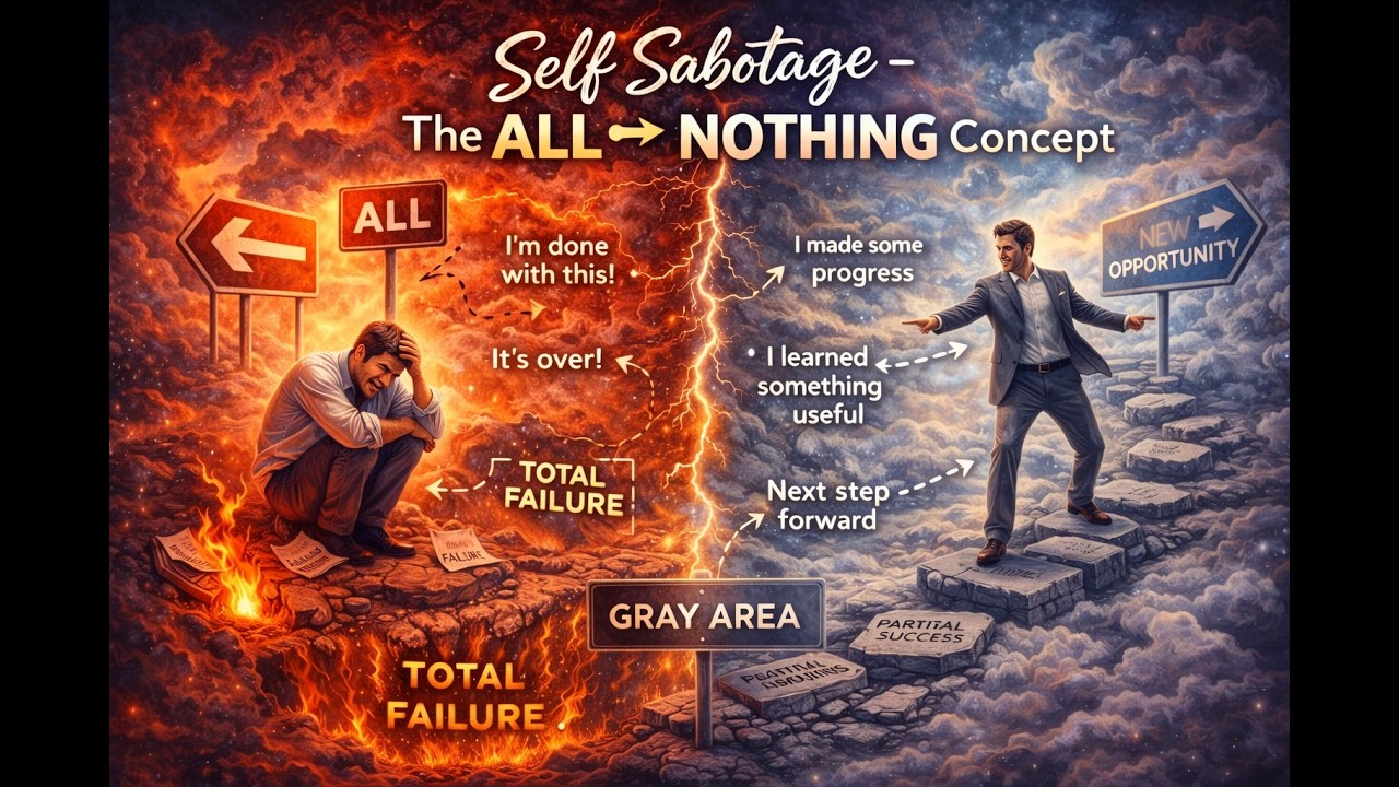 Why Self-Sabotage Is Quietly Destroying Careers in the US and UK | The ALL or NOTHING Concept