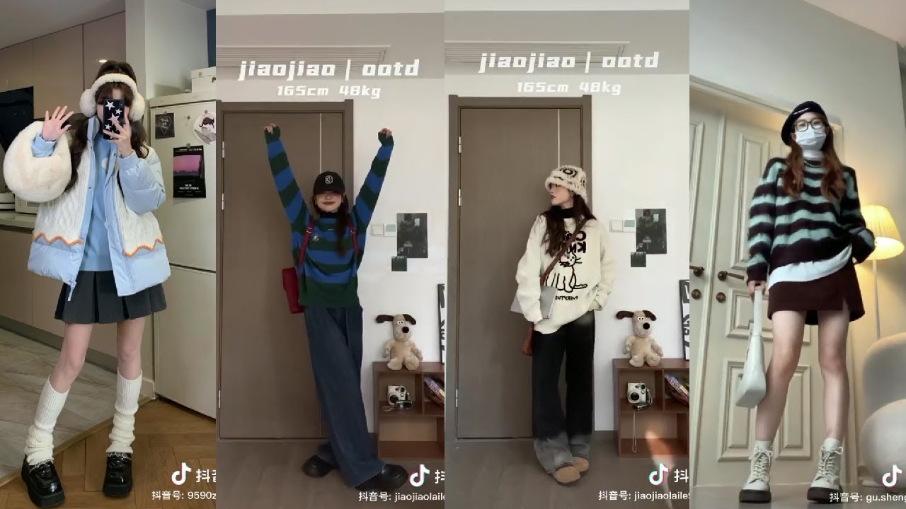 Outfits phối đồ mùa thu đông cực xinh cho các cô gái 2 || douyin #douyin