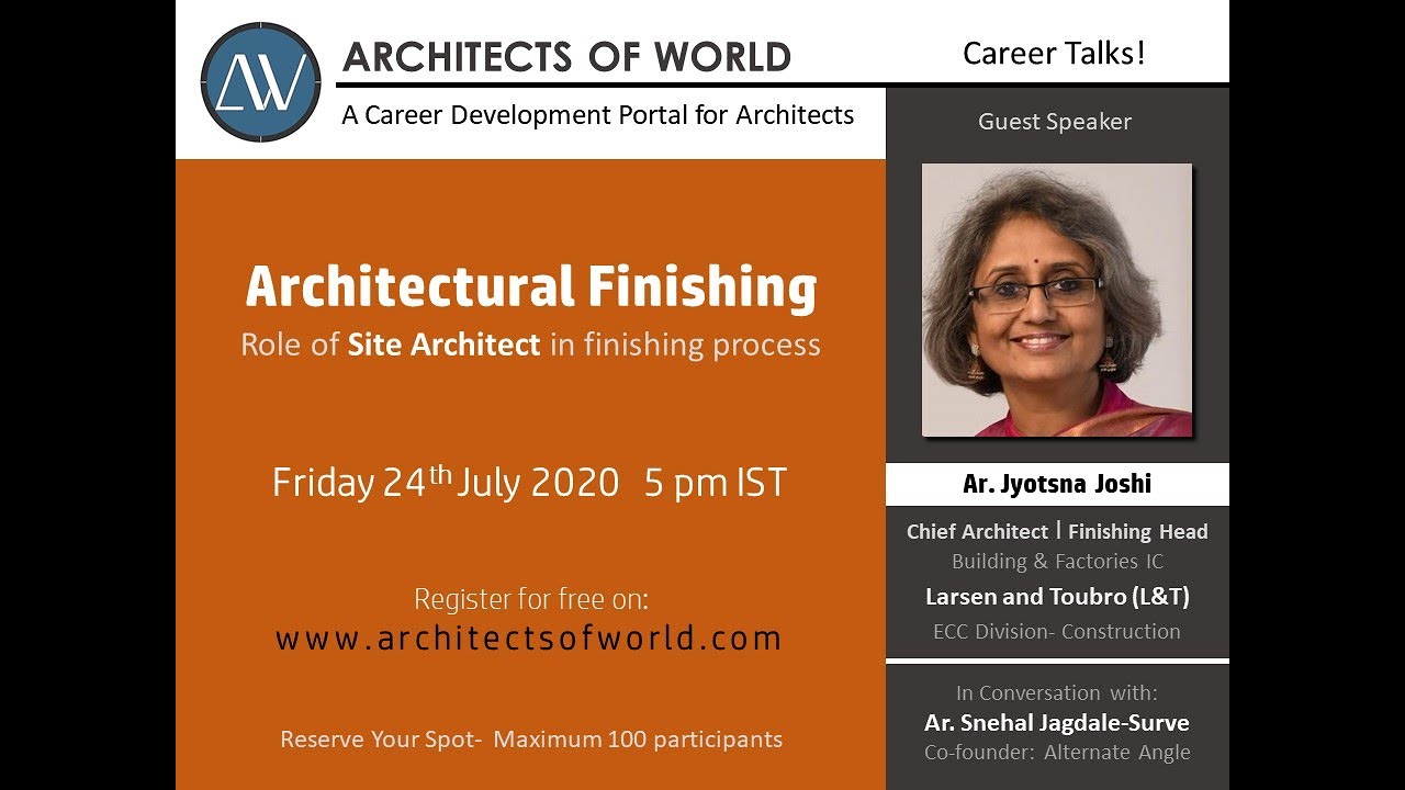 Career Profile 02 - Architectural Finishing & Role of Site Architect