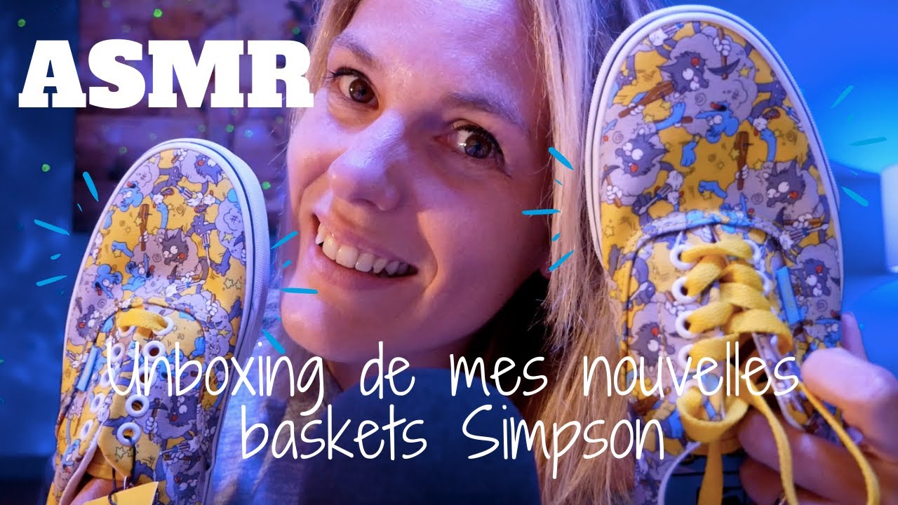 ASMR FR 👟 Unboxing de mes nouvelles baskets Simpson !