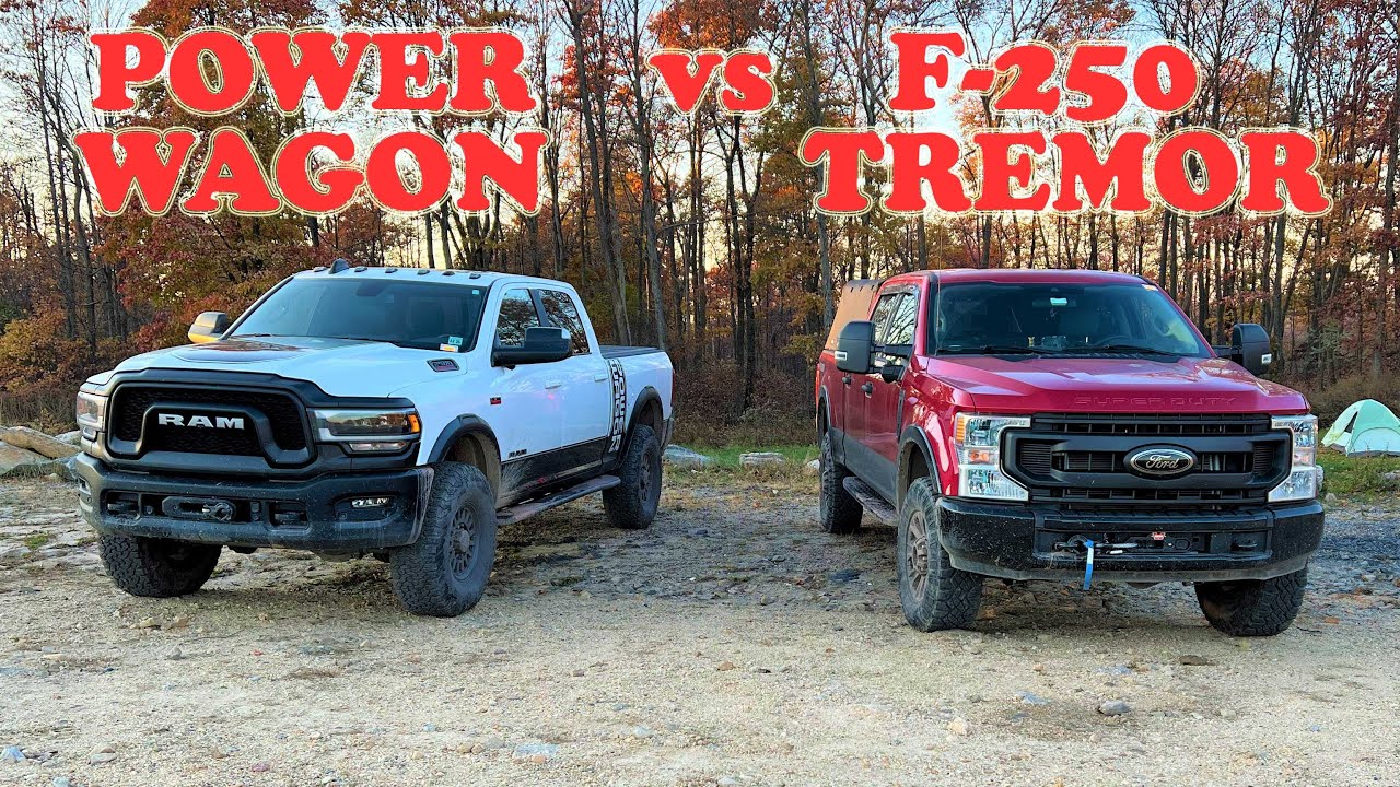 Power Wagon vs F-250 Tremor 4x4 Off-Road - Articulation Comparison