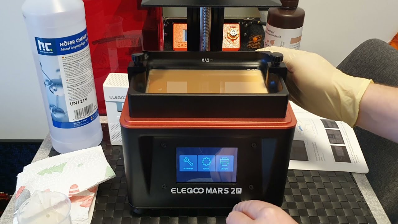 Elegoo Mars 2 Pro Mono★ Betriebnahme und der level Krampf