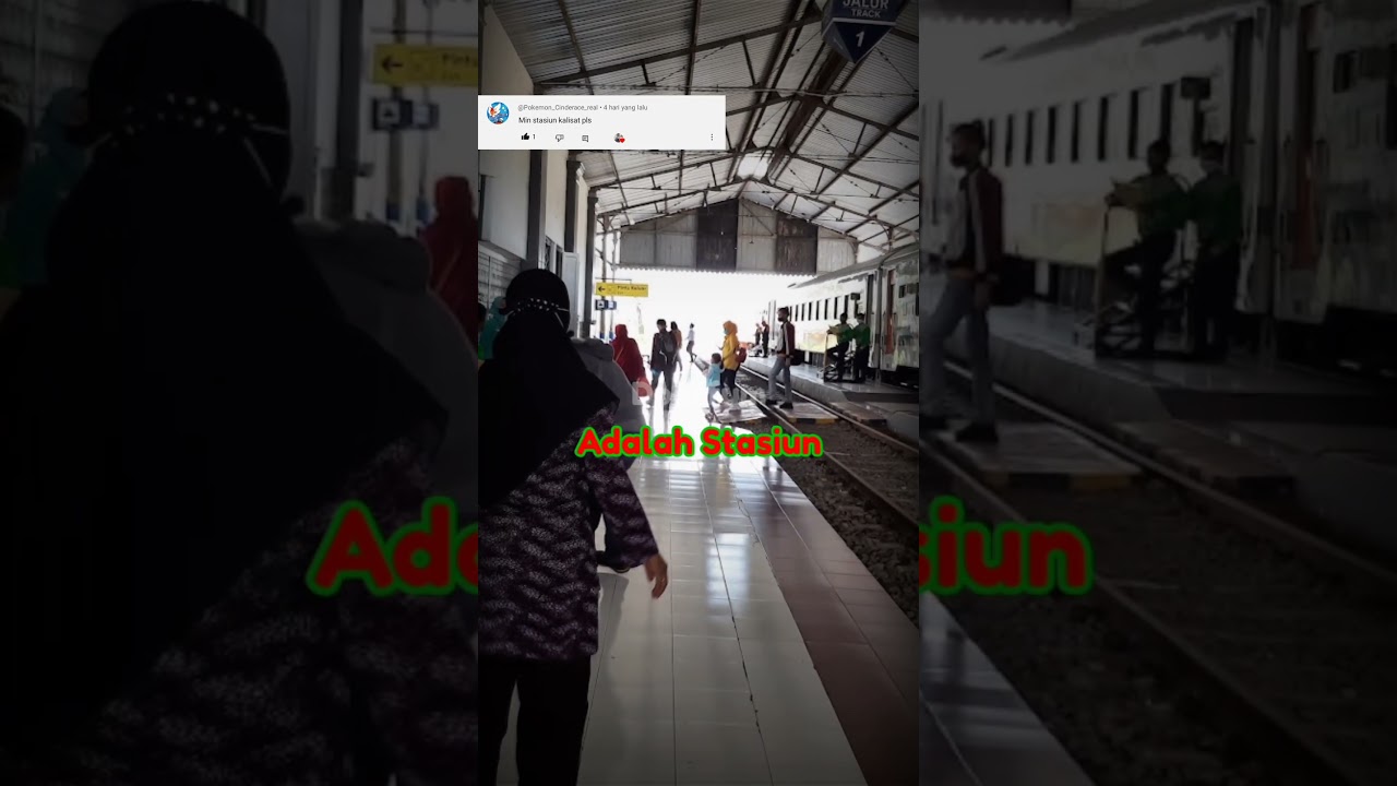 Stasiun Kalisat dan angkutan batu balas #shorts