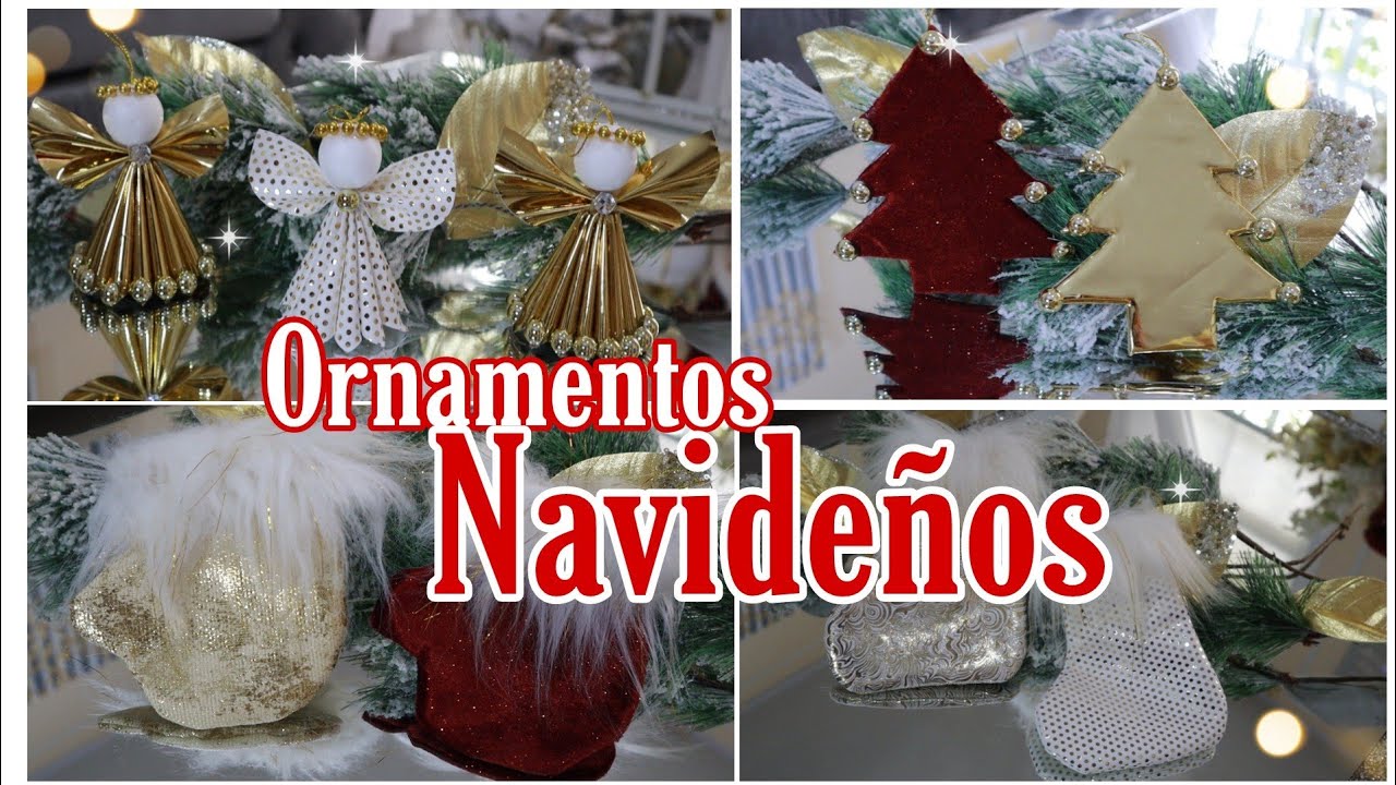 LA FORMA MAS FÁCIL DE HACER ADORNOS NAVIDEÑOS BONITOS #2024