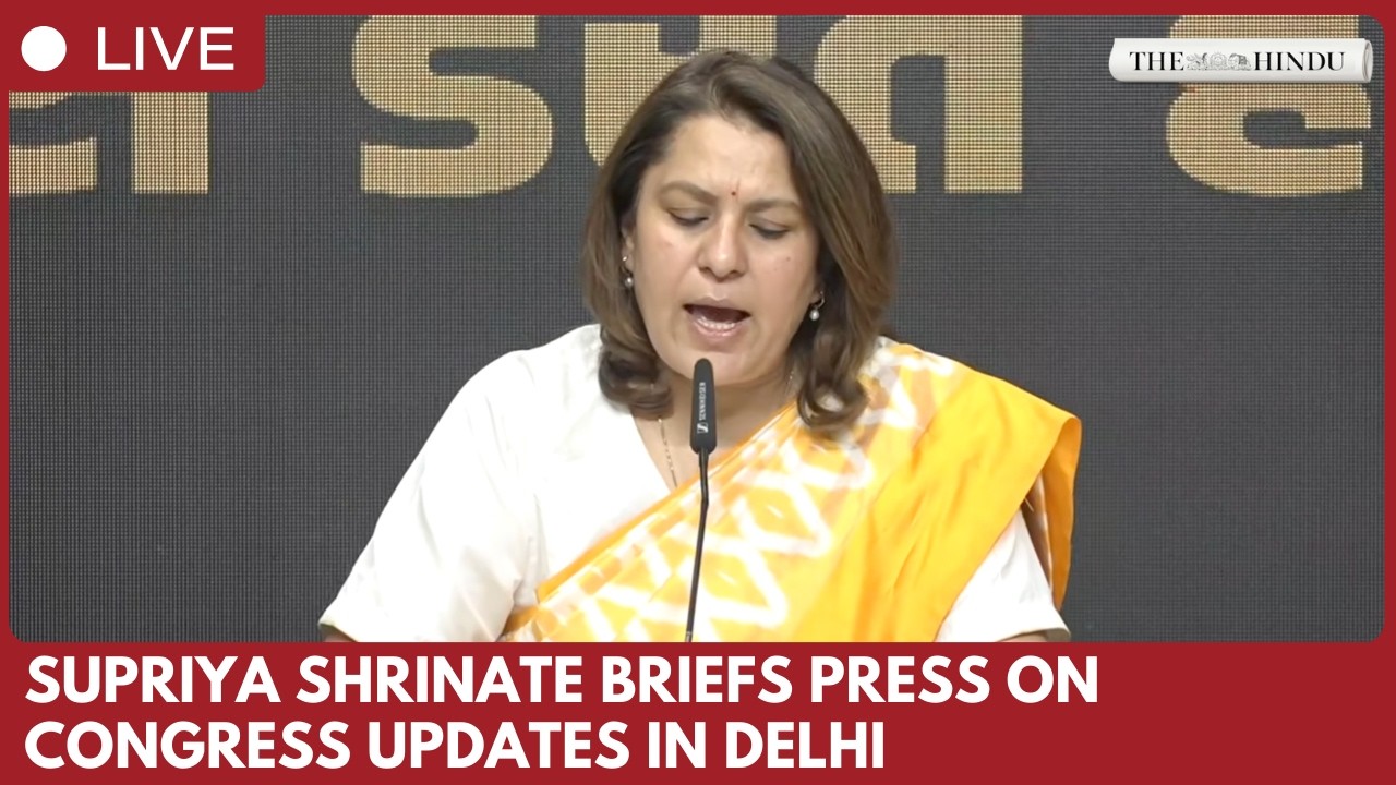 Congress party briefing by Supriya Shrinate at AICC Office, New Delhi
