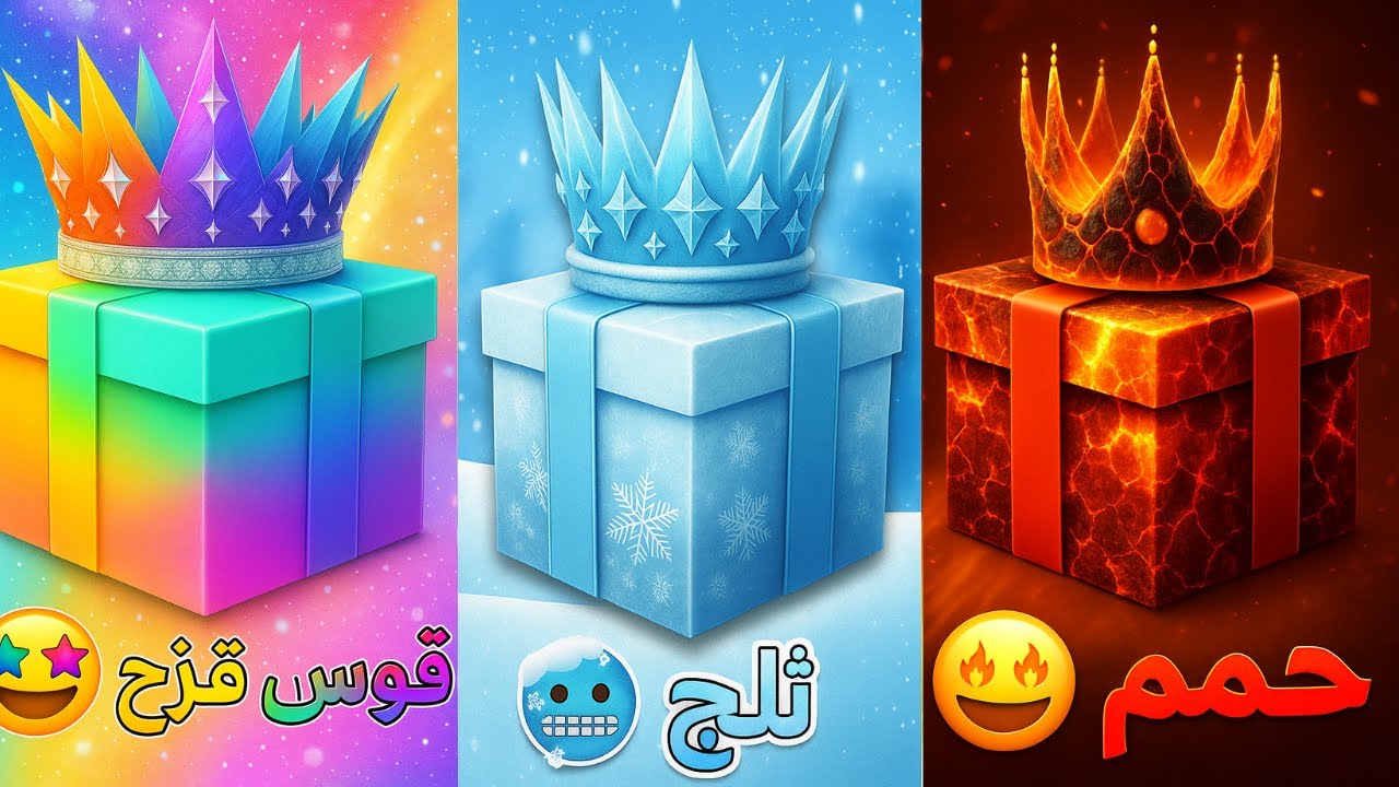 اختر هدية عيد ميلادك! 🎁قوس قزح، جليد أو حمم 🌈💙💖