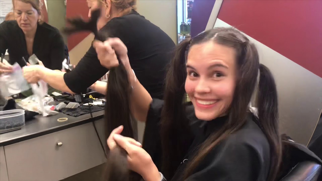 Shaved my hair and donated it all!(: