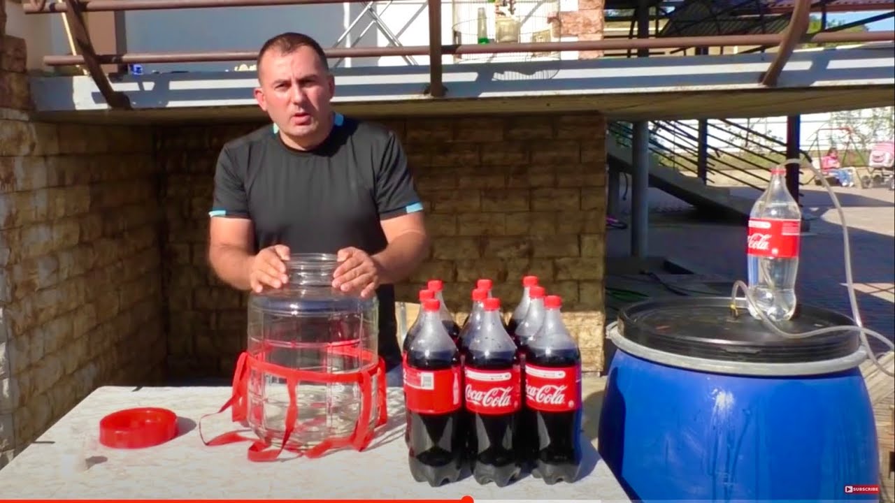 Самогон из КОКА-КОЛЫ. Брага «COСA-COLA». Самогон часть 1. ENG SUB.