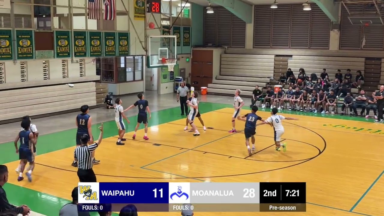 Waipahu High vs Moanalua High Varsity Basketball Preseason Game 12/10/2025