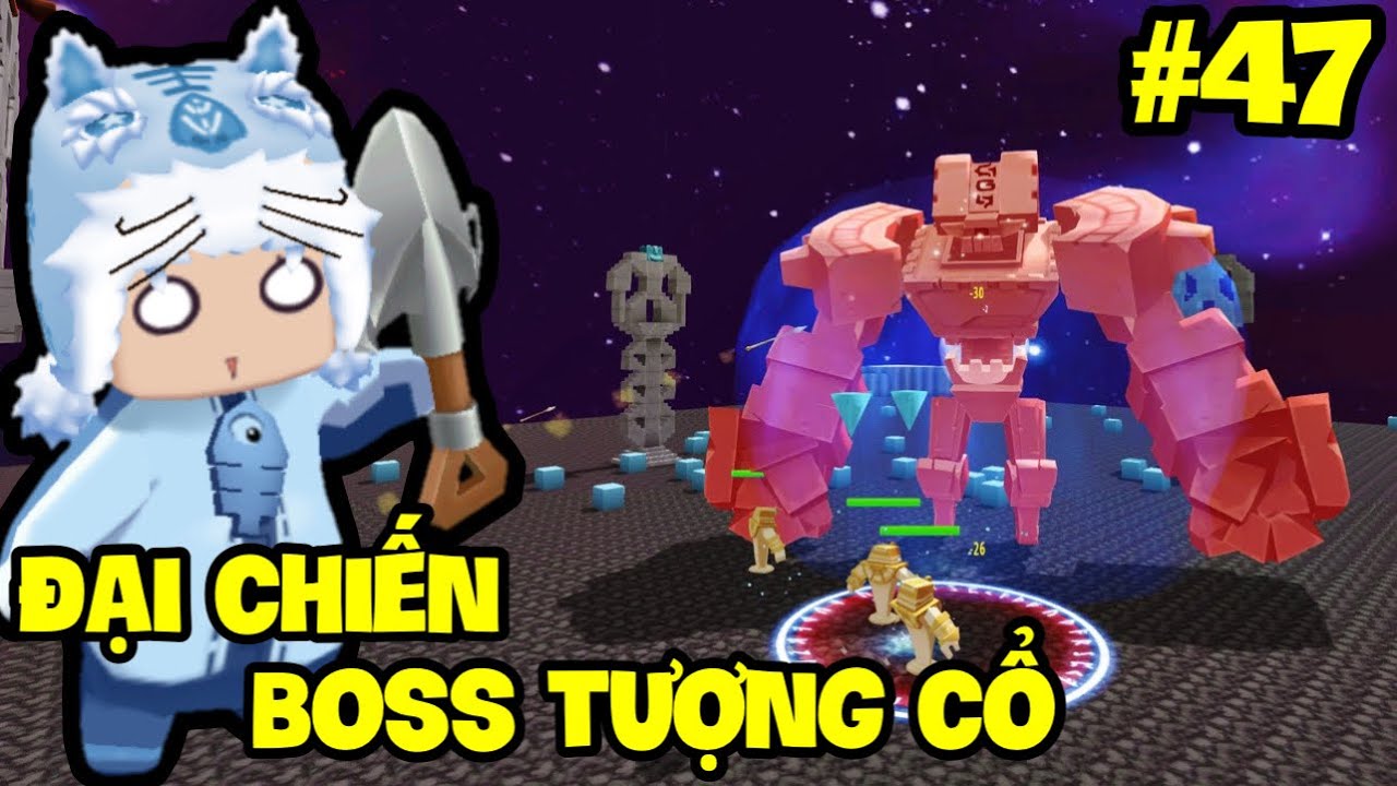 SINH TỒN HƯ KHÔNG MINI WORLD - TẬP 47: MEOWPEO ĐẠI CHIẾN BOSS TƯỢNG CỔ KHÔNG CẦN KHOAN ĐỒNG HORAS