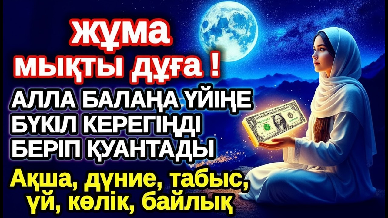 жұма КҮНІ ЕҢ ҚҰДІРЕТТІ ДҰҒА! Алла бүкіл тілеуіңді және балаңа керектің бәрін беріп қояды