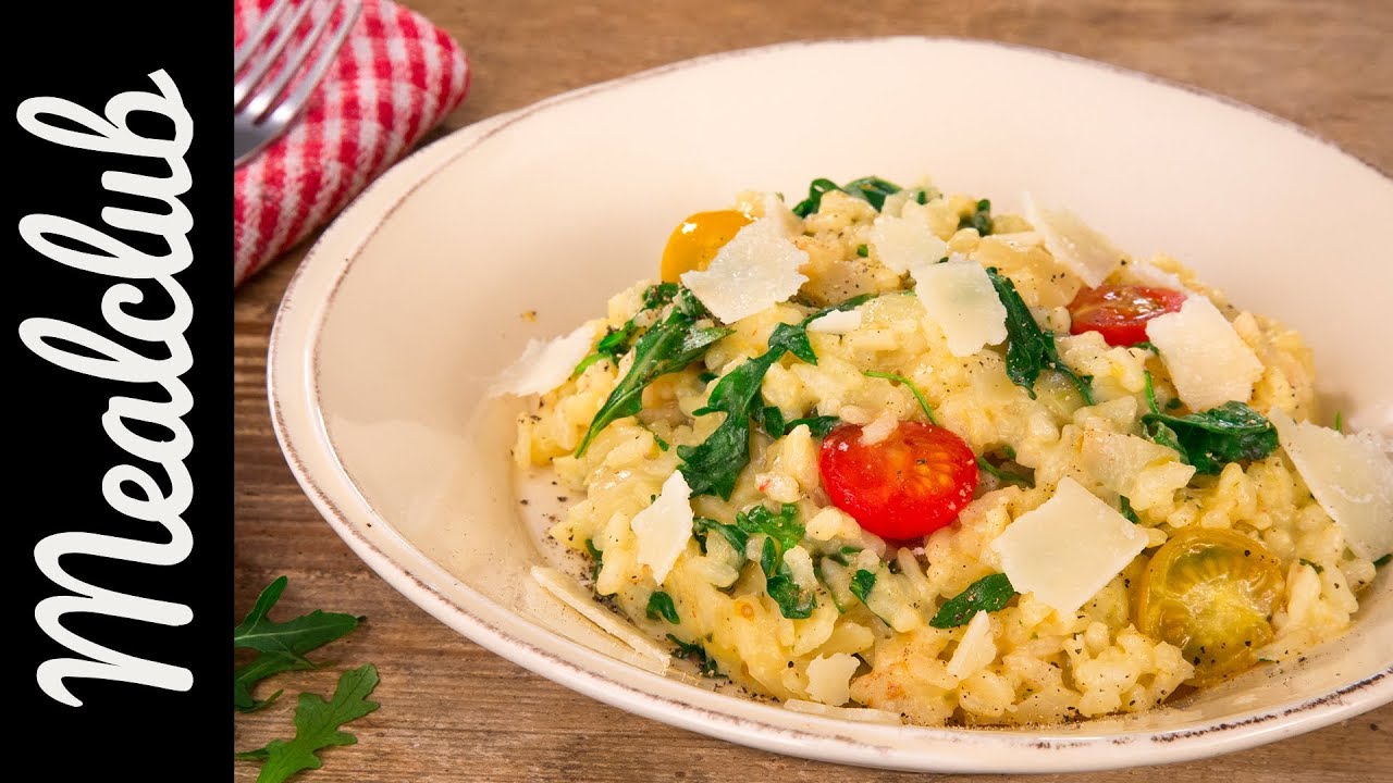 Käse-Risotto mit Tomaten und Rucola | MealClub