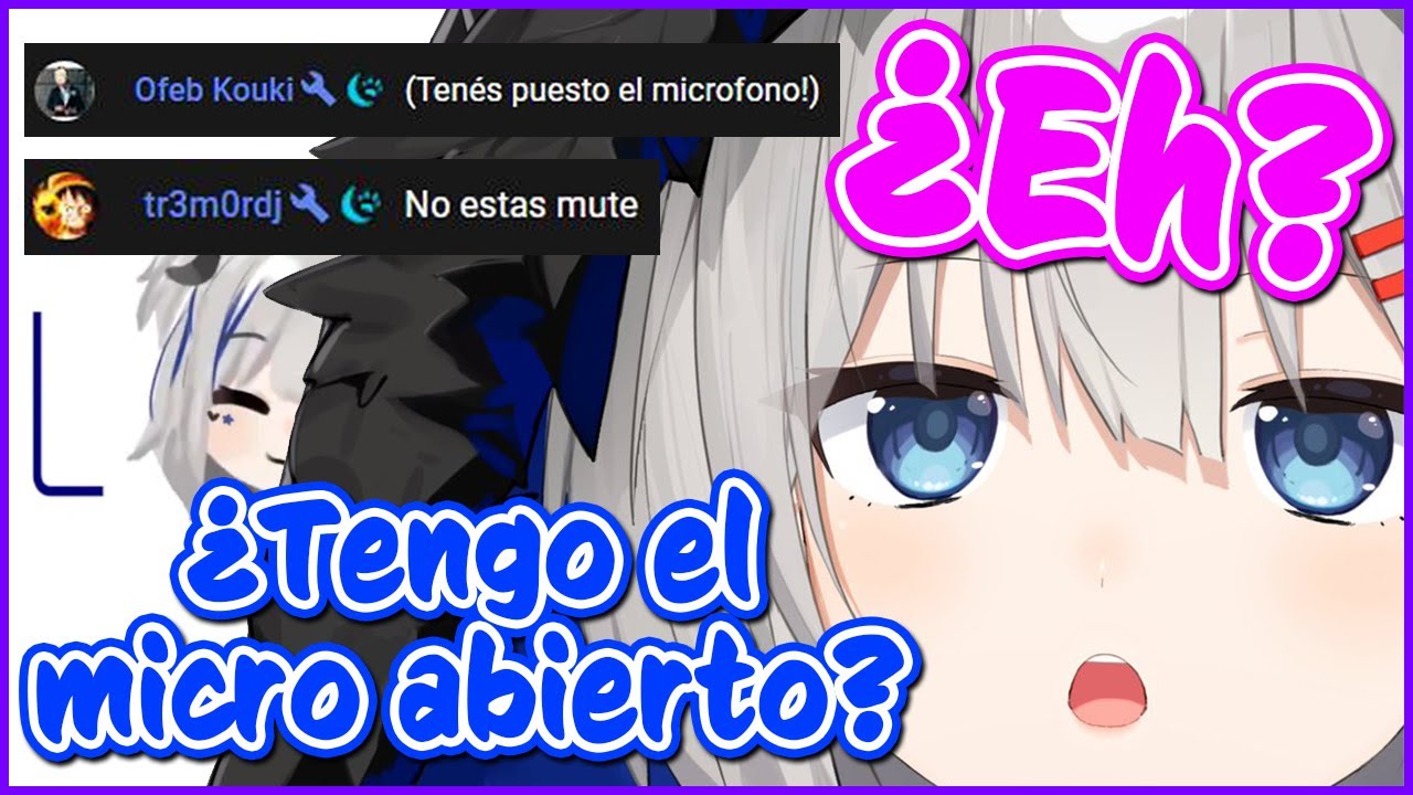 Luna olvida mutearse al inicio de su stream y se asusta【Luna Rurine】