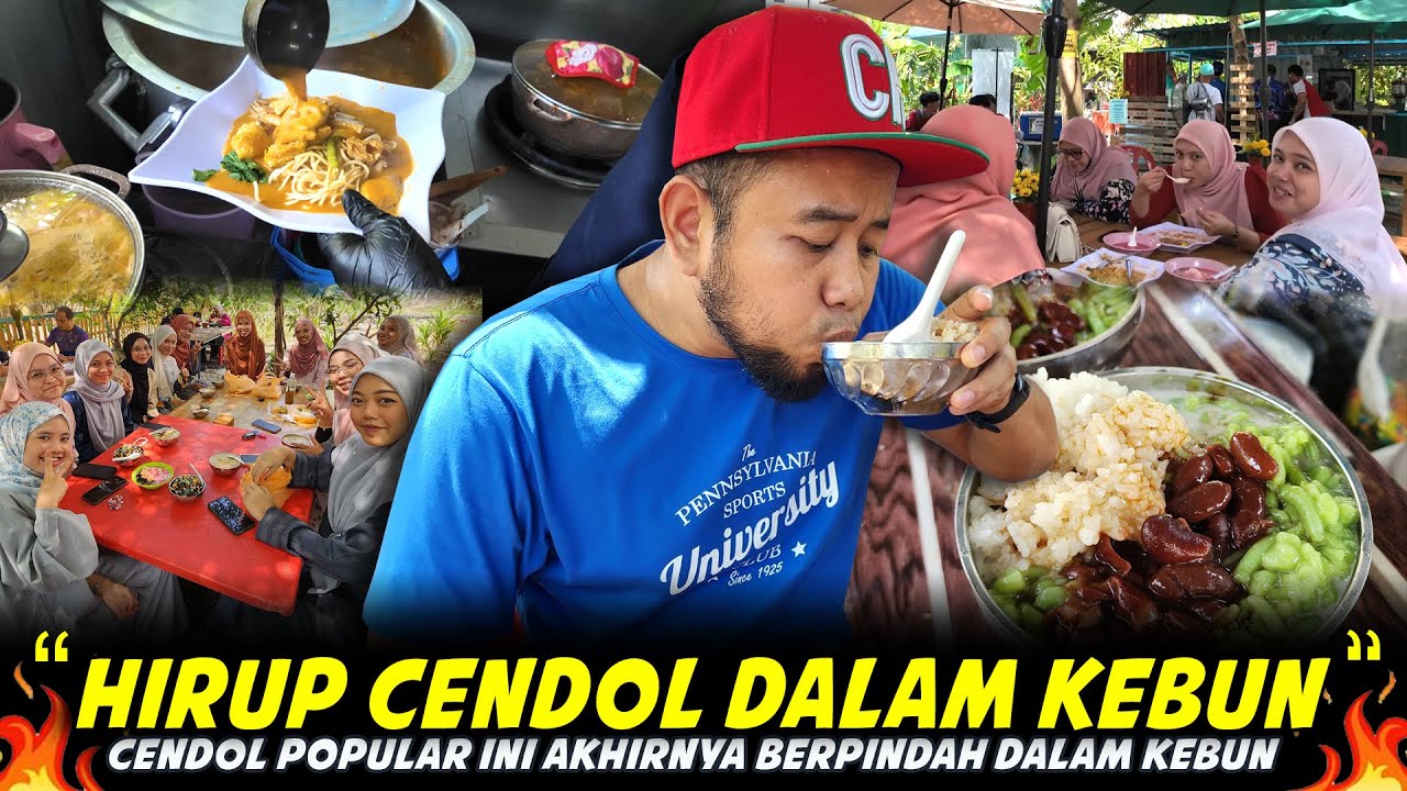 JUAL CENDOL DALAM KEBUN PUN ORANG SERBU...Port Lepak Layan Cendol Di DIN CENDOL D'KEBUN SHAH ALAM