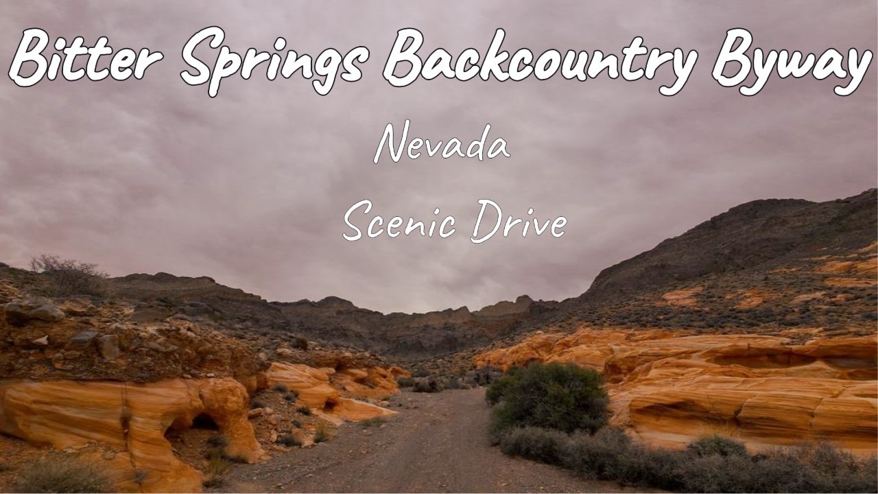 Scenic drive - Bitter Springs Backcountry Byway, Las Vegas, Nevada.