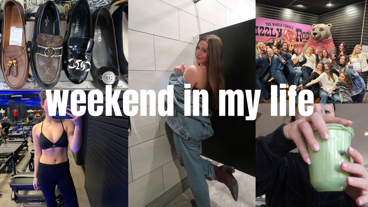 VLOG weekend in my life | shopping, food, line dancing, pilates, friends💋