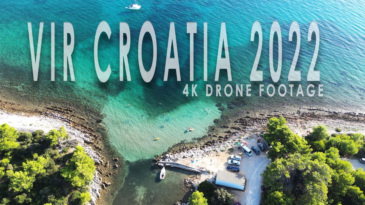 VIR, CROATIA SUMMER 2022 DRONE FOOTAGE 4K
