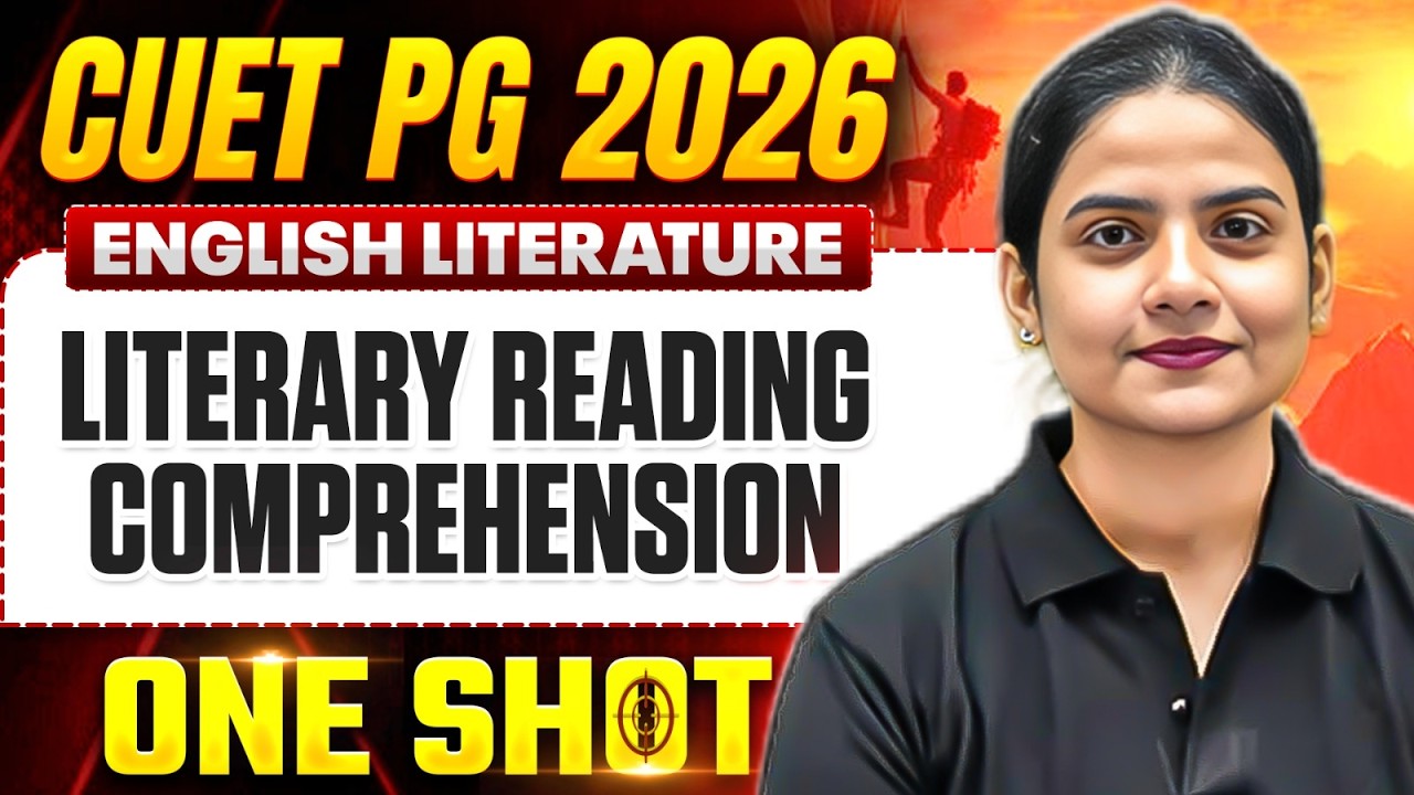 CUET PG English Literature 2026 | CUET PG Literary Reading Comprehension