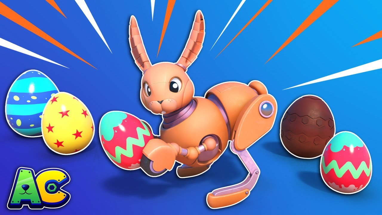 The RABBIT ANIMACAR stole all the EASTER EGGS! | AnimaCars - Rescue Team | Trucks Cartoons for Kids