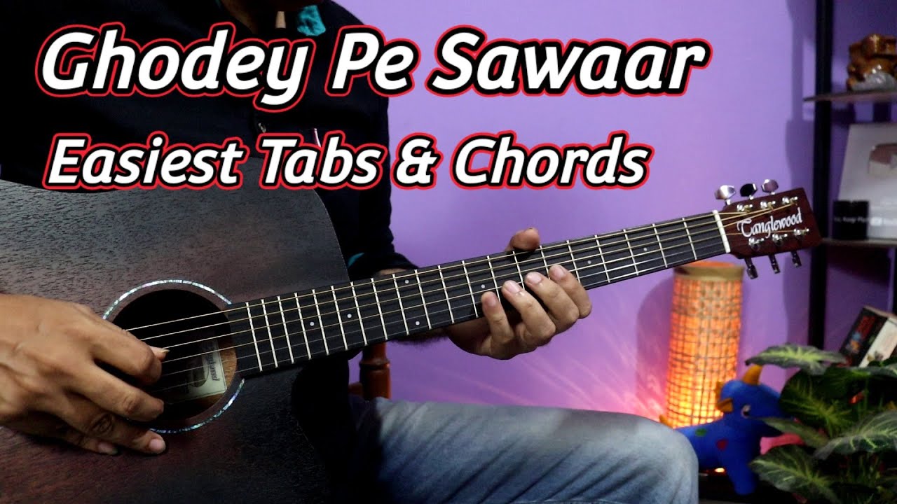 Instagram Trending - Ghodey Pe Sawaar | Super Easy Guitar Tabs & Chords