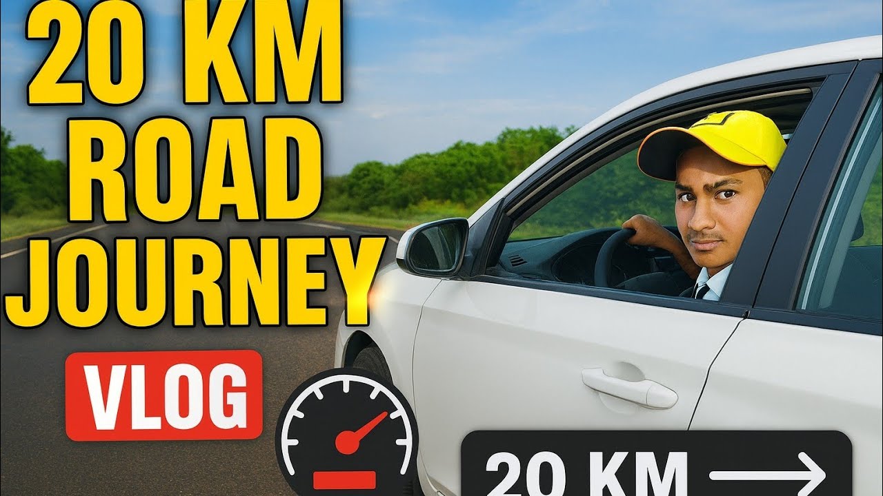 “Car Se 20 KM Ki Journey 🚗 | Chhoti Ride, Bada Experience”#CarJourney#RoadVlog