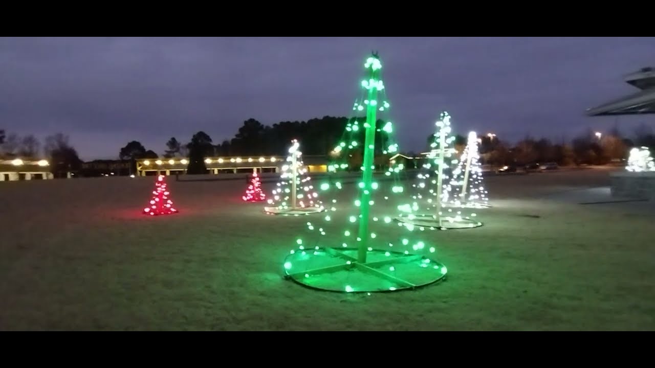 Christmas Lights First Ave & Knightdale Station Park | Sunset | Knightdale, NC