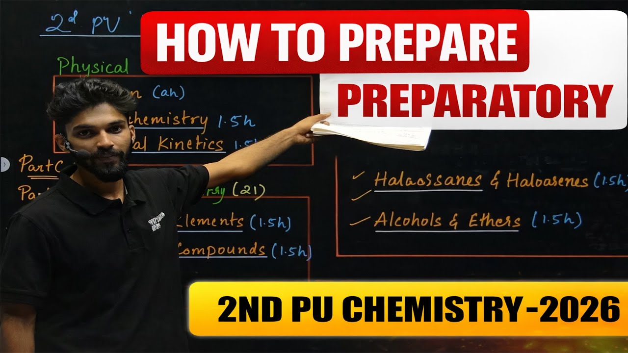 Study these chapters | 2nd PU Chemistry Preparatory 2026 | Important Chapters!