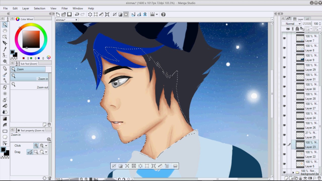 Aphmau's Blue Streak- Aphmau Einmau Speedpaint
