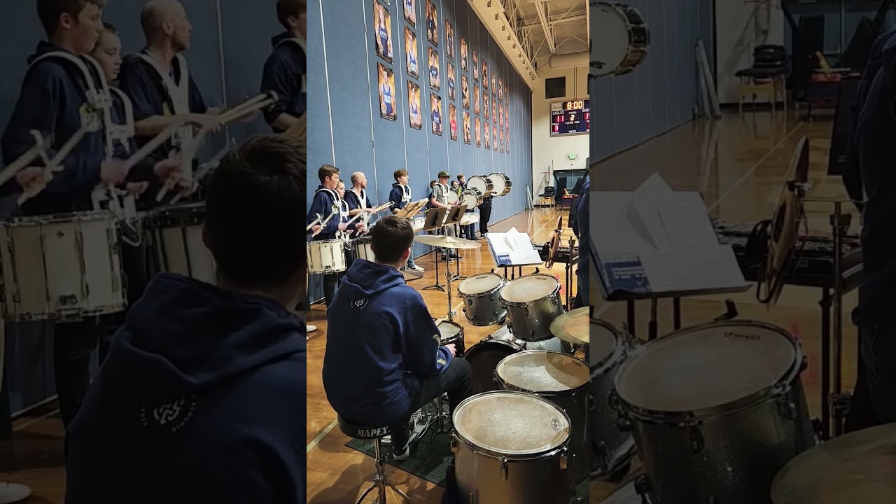 D&K 2022 First Drumline Basketball Game! #drumline #highschooldrumline #band #indoordrumline