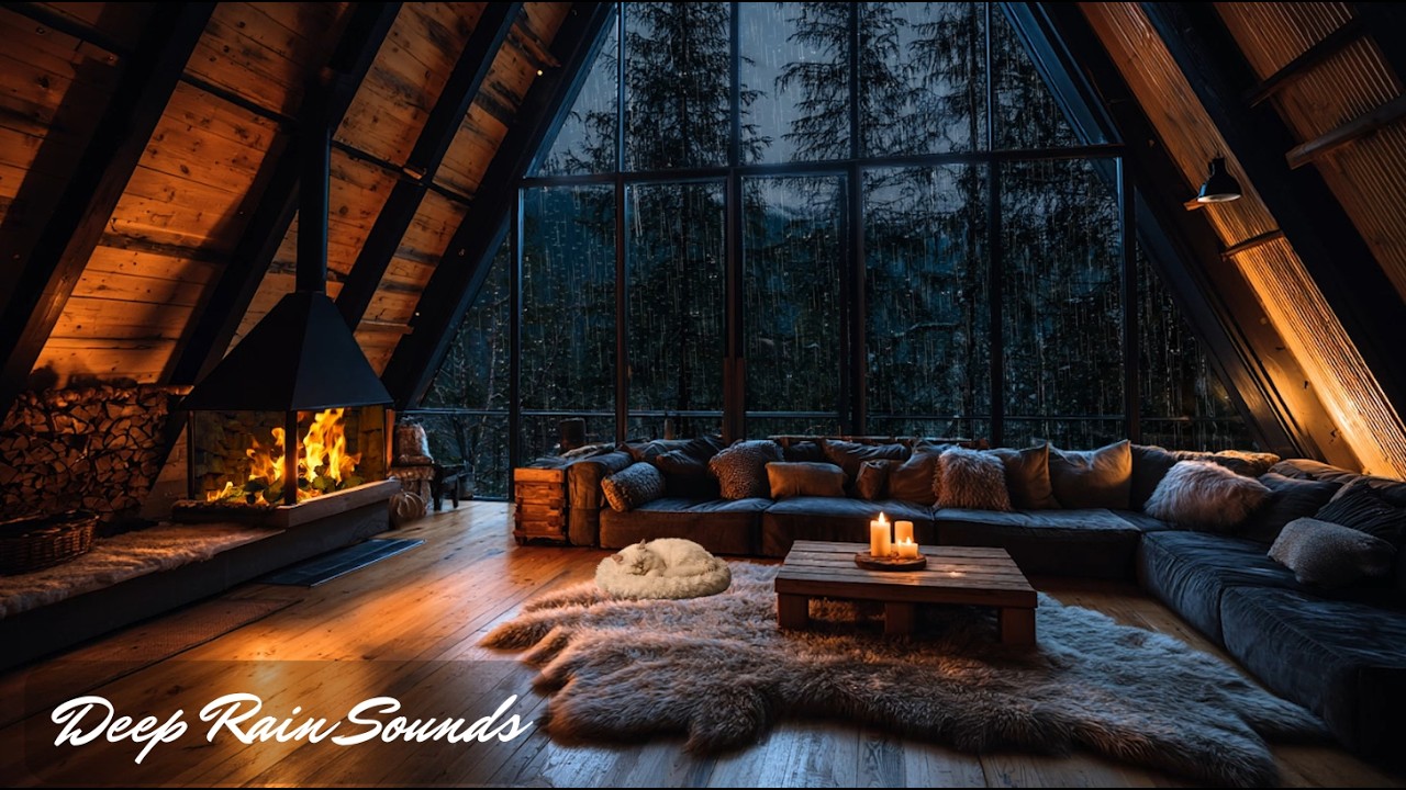 Gentle Rain and Thunder Sounds for Deep Sleep - Relaxing Night Storm Ambience | Deep Rain Sounds