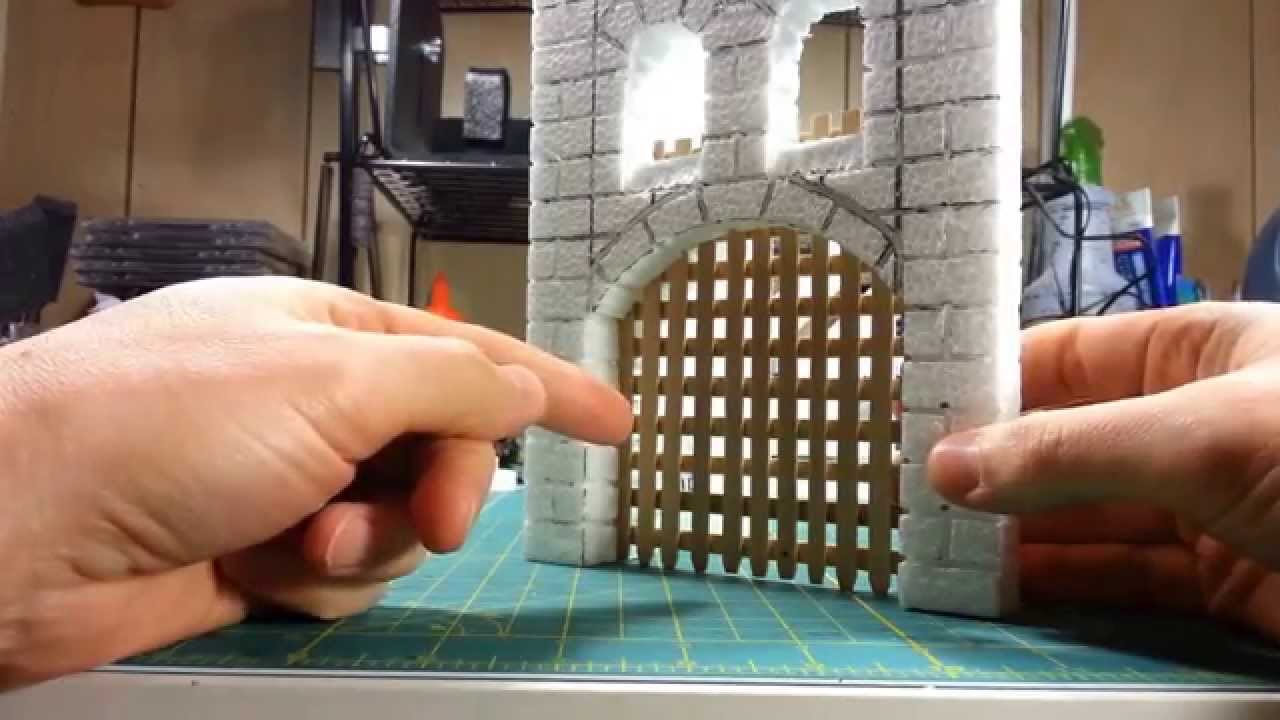 Castle Terrain, Gate Tower Project WIP 2 - Building the Portcullis