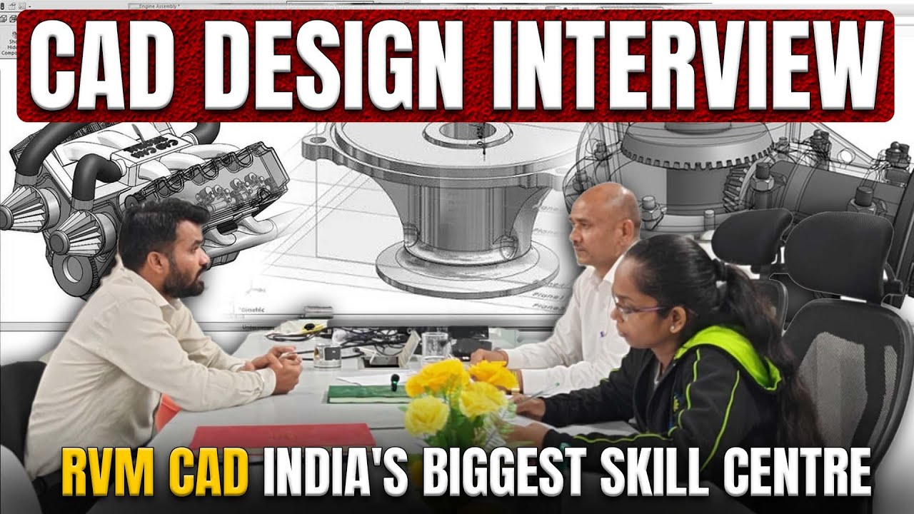 CAD Interview at RVM CAD Pune | Technical Questions + HR Round | India's Biggest Skill Centre