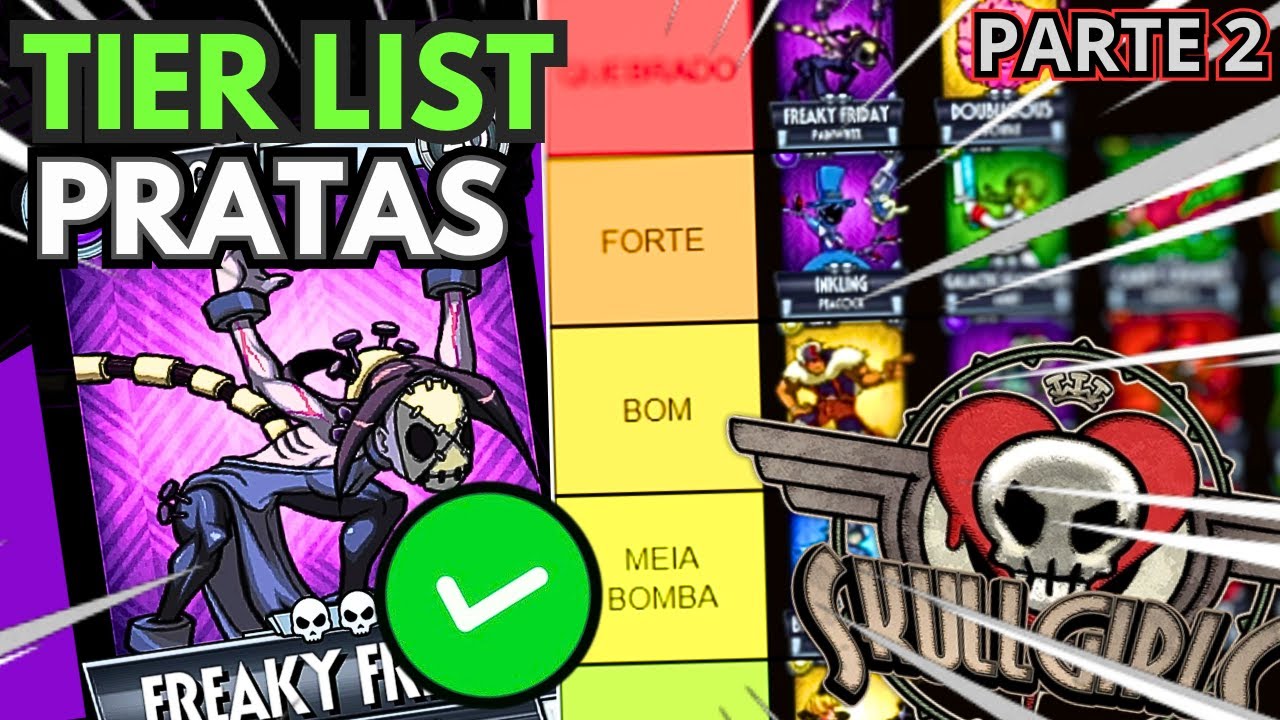 PRATAS TIER LIST (Parte 2) | Udiba - Skullgirls Mobile