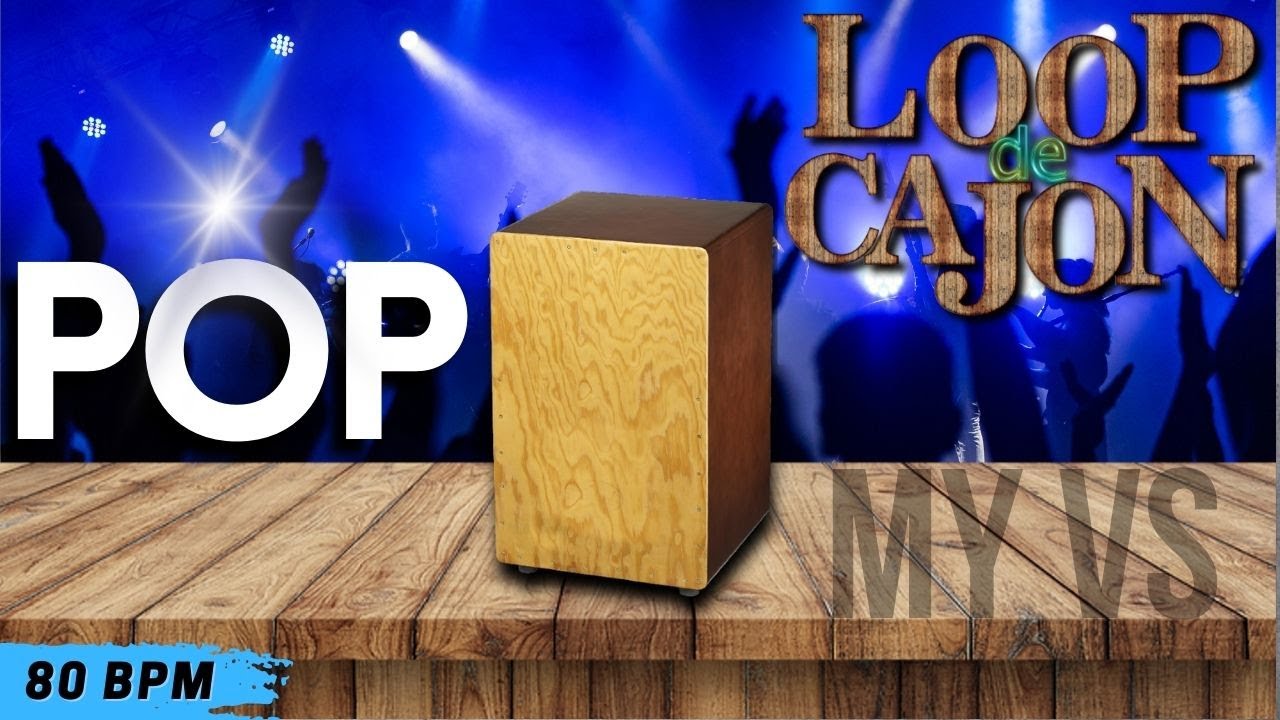 📦 LOOP de CAJON POP para TOCAR e COMPOR | 80 bpm - Loop drums