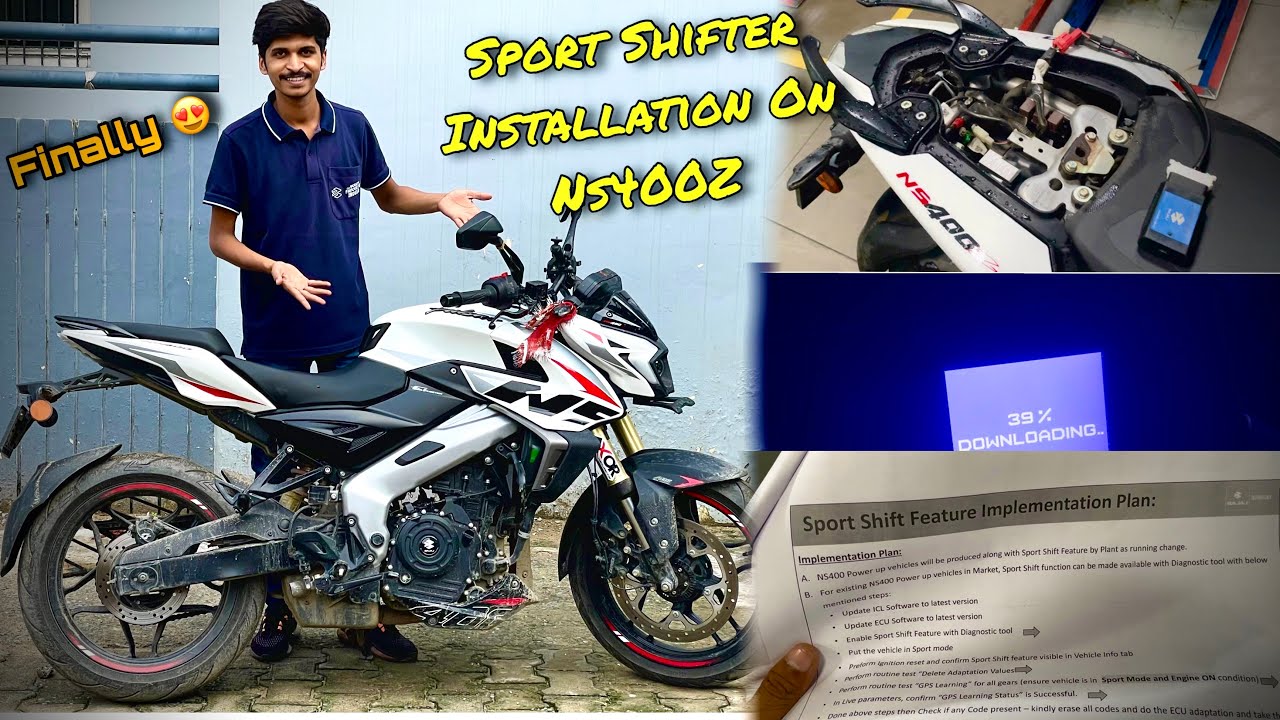 Ns400Z UG Sport Shifter Installation | Finnally Old Ns400z Me Update Aa Gaya 🫠