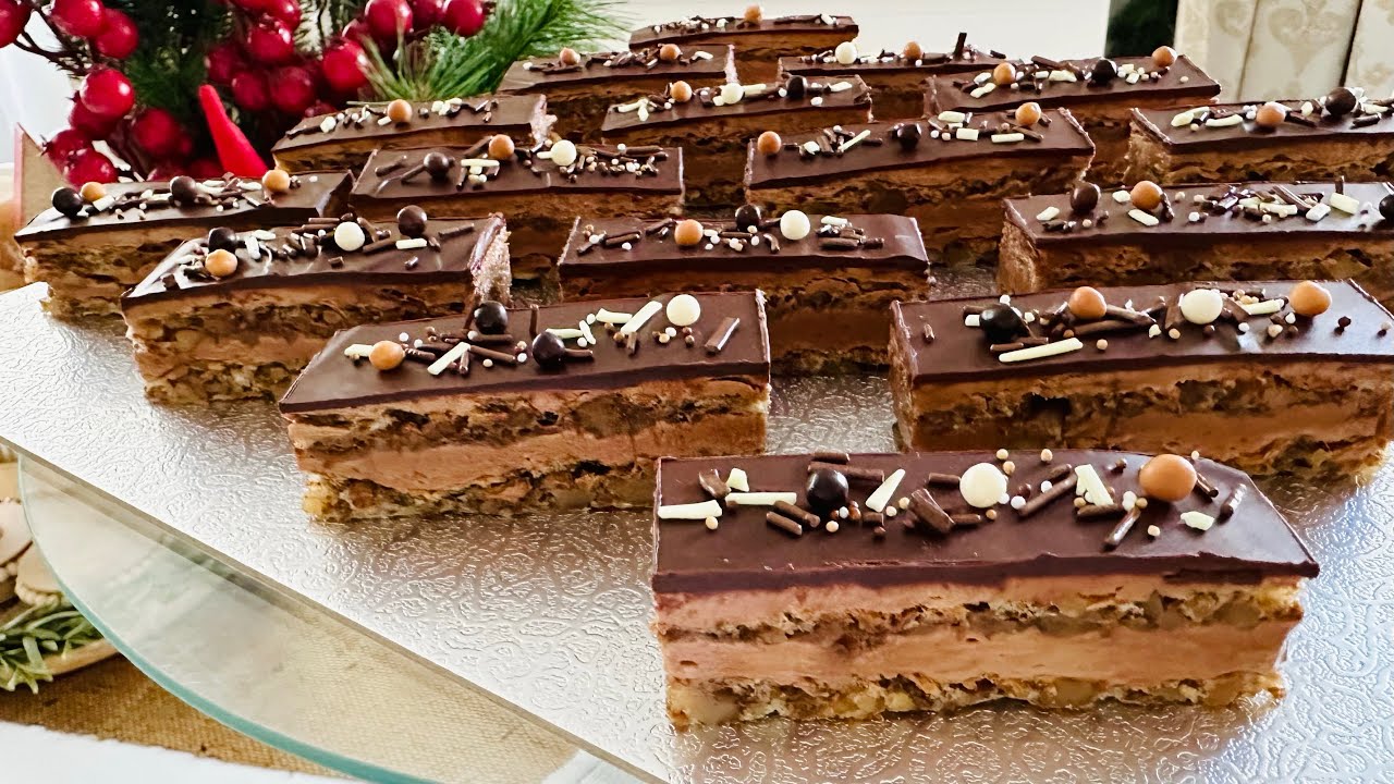 Prăjitura ușoară cu nucă și ciocolată - un deliciu incredibil simplu și rapid | Walnut and chocolate